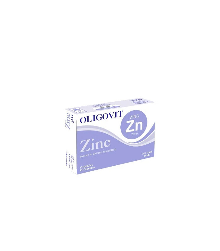 Oligovit Zinc 25mg 15 Gelules