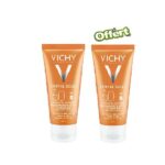 VICHY CAPITAL SOLEIL Émulsion Toucher Sec SPF 50+ 50ml + Le 2-ème OFFERT